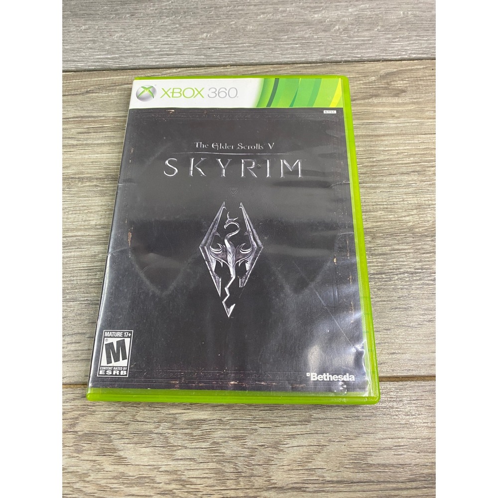 The Elder Scrolls V Skyrim Xbox 360 Bethesda RPG Game with Map and Manual